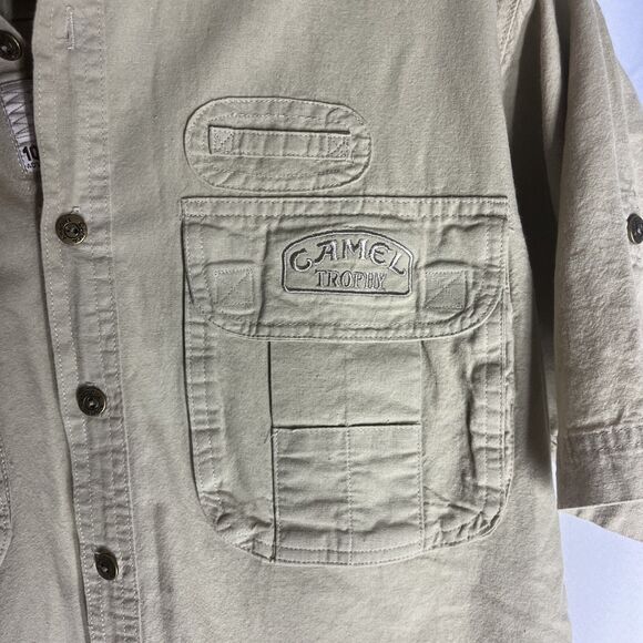 Vintage Camel Trophy Adventure Wear Shirt Men’s Large Collection Safari 90s - Picture 6 of 9